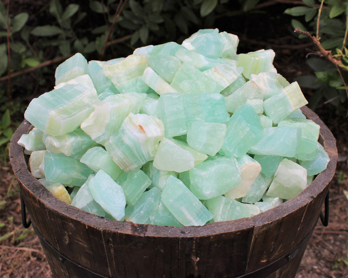 Pistachio Calcite Rough Natural Stones