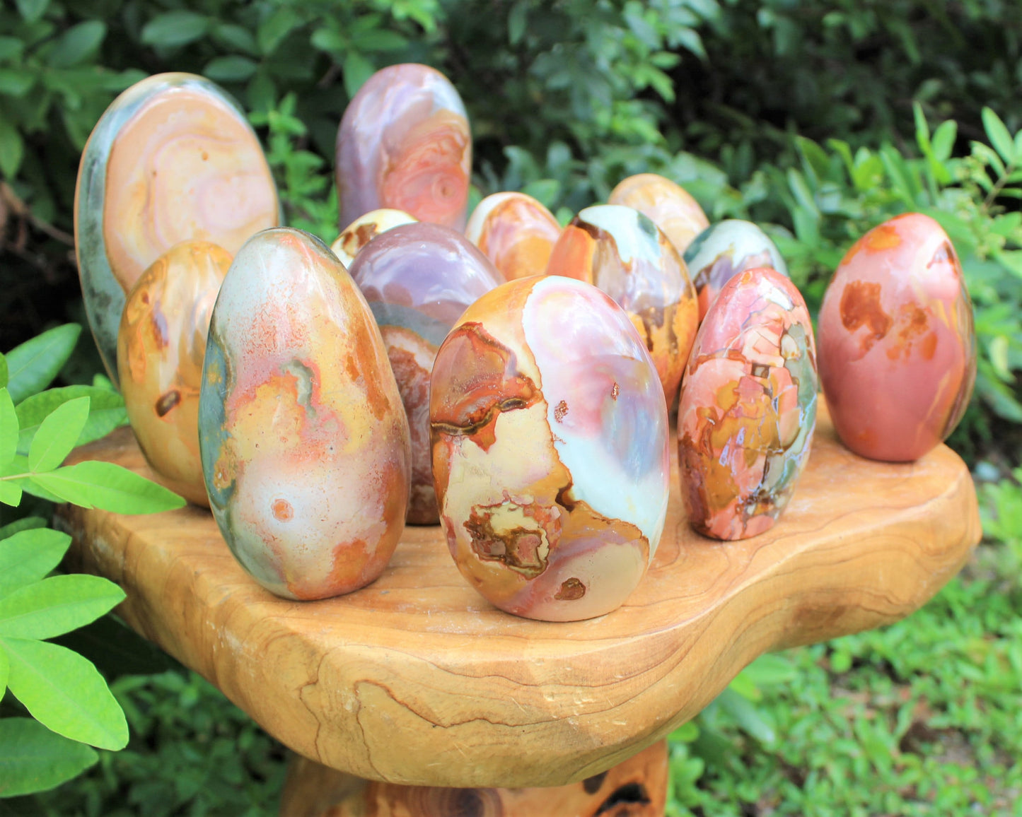 Polished Polychrome Desert Jasper Crystals