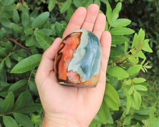 Polished Polychrome Desert Jasper Crystals