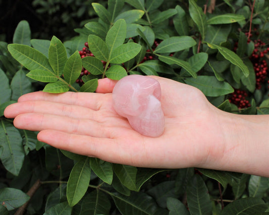 Polished Rose Quartz Stone Statue