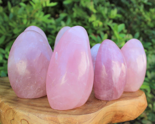 Polished Rose Quartz Stones