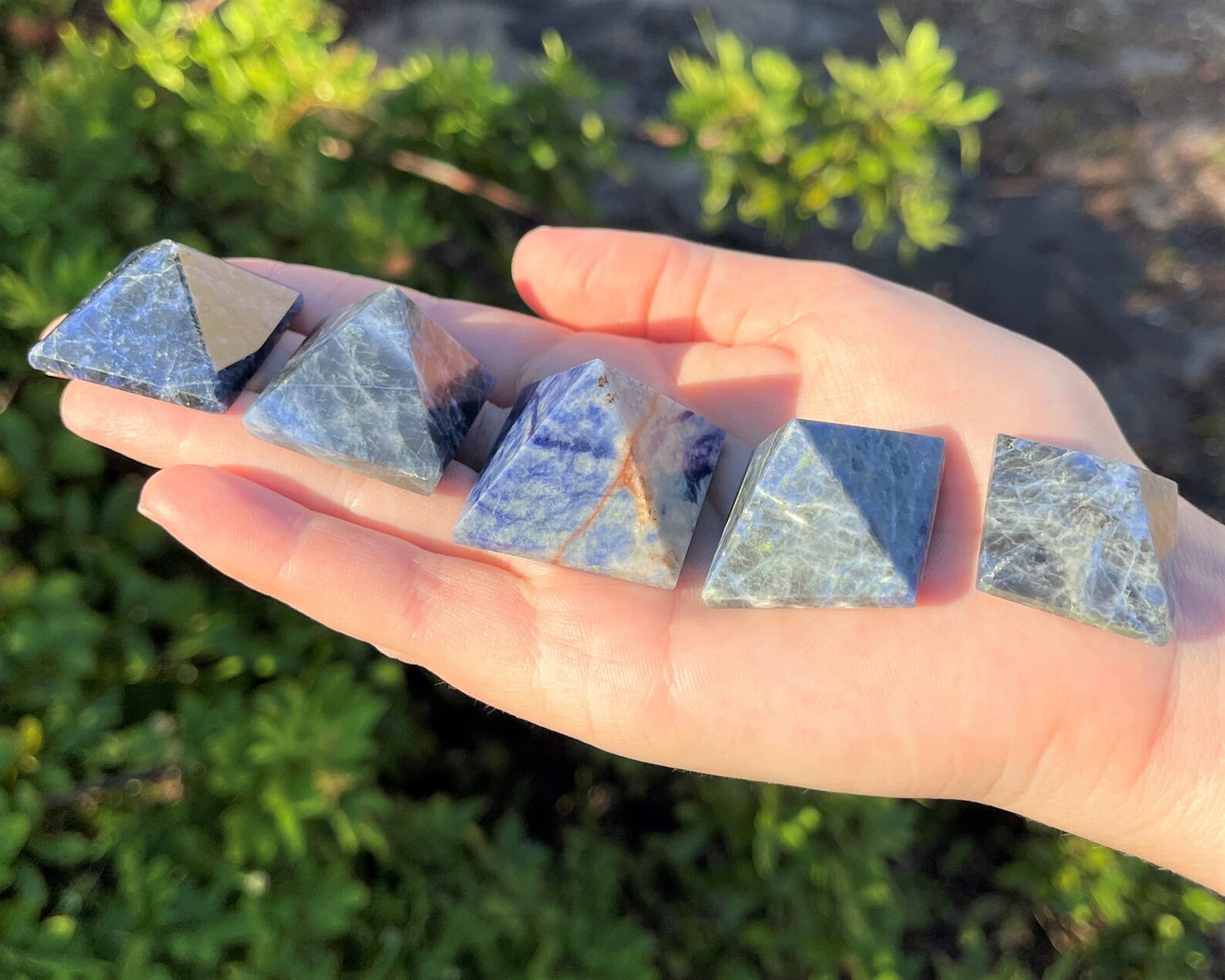 Polished Sodalite Crystal Pyramid