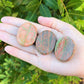 Polished Unakite Pocket Stone