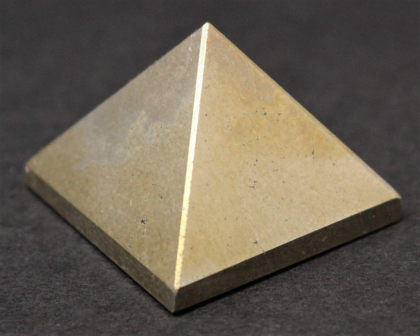 Pyrite Crystal Pyramid With Magnetite