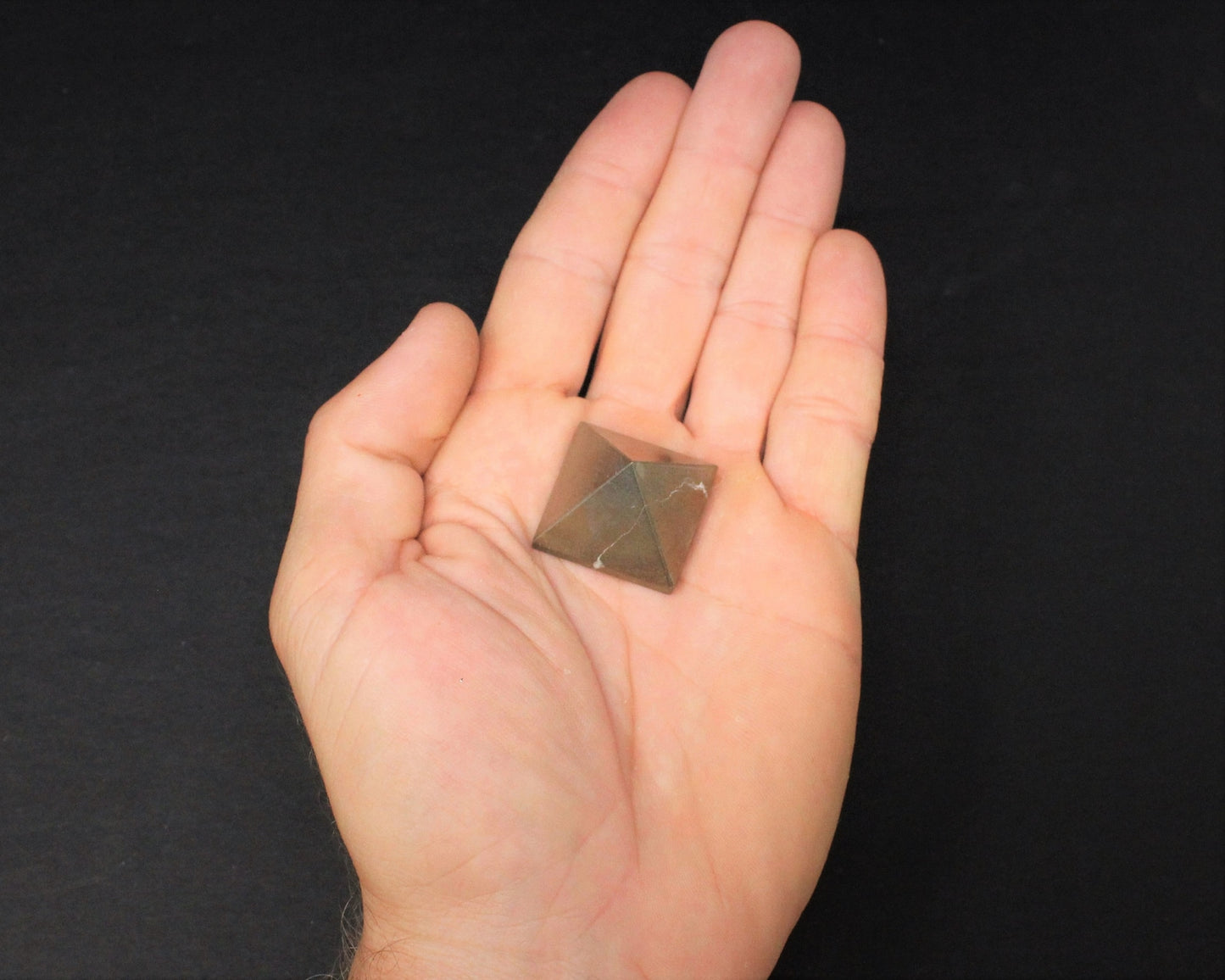 Pyrite Crystal Pyramid With Magnetite