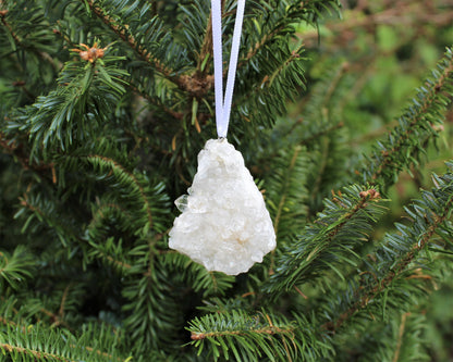 Quartz Cluster Crystal Christmas Ornament