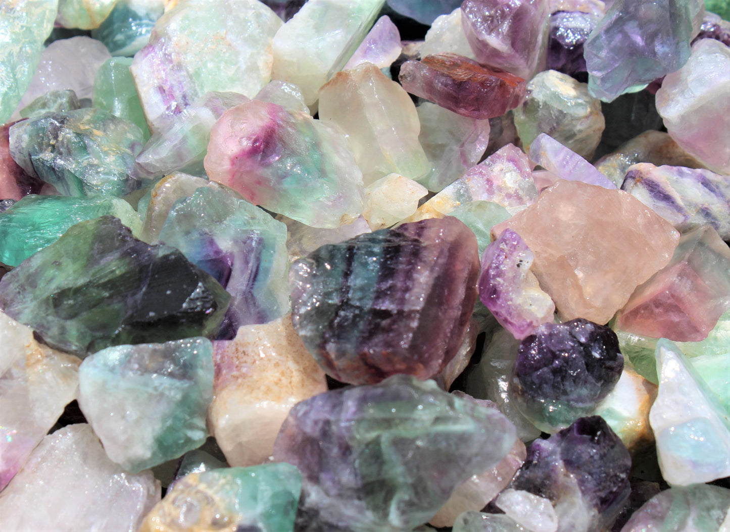 Rainbow Fluorite Raw Natural Stones