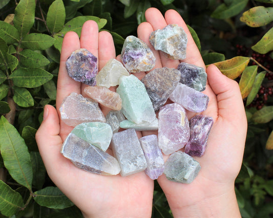 Rainbow Fluorite Raw Natural Stones