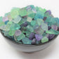 Rainbow Fluorite Semi Tumbled Gemstone Mini Chips