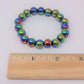Rainbow Hematite Bead Bracelet