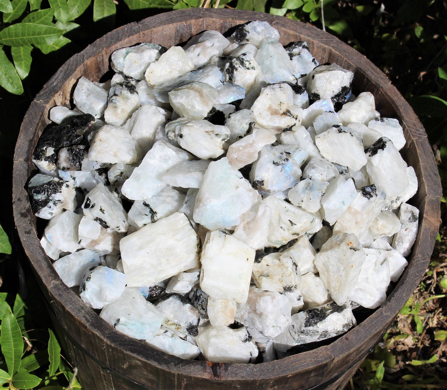 Rainbow Moonstone Natural Rough Gemstone Crystals