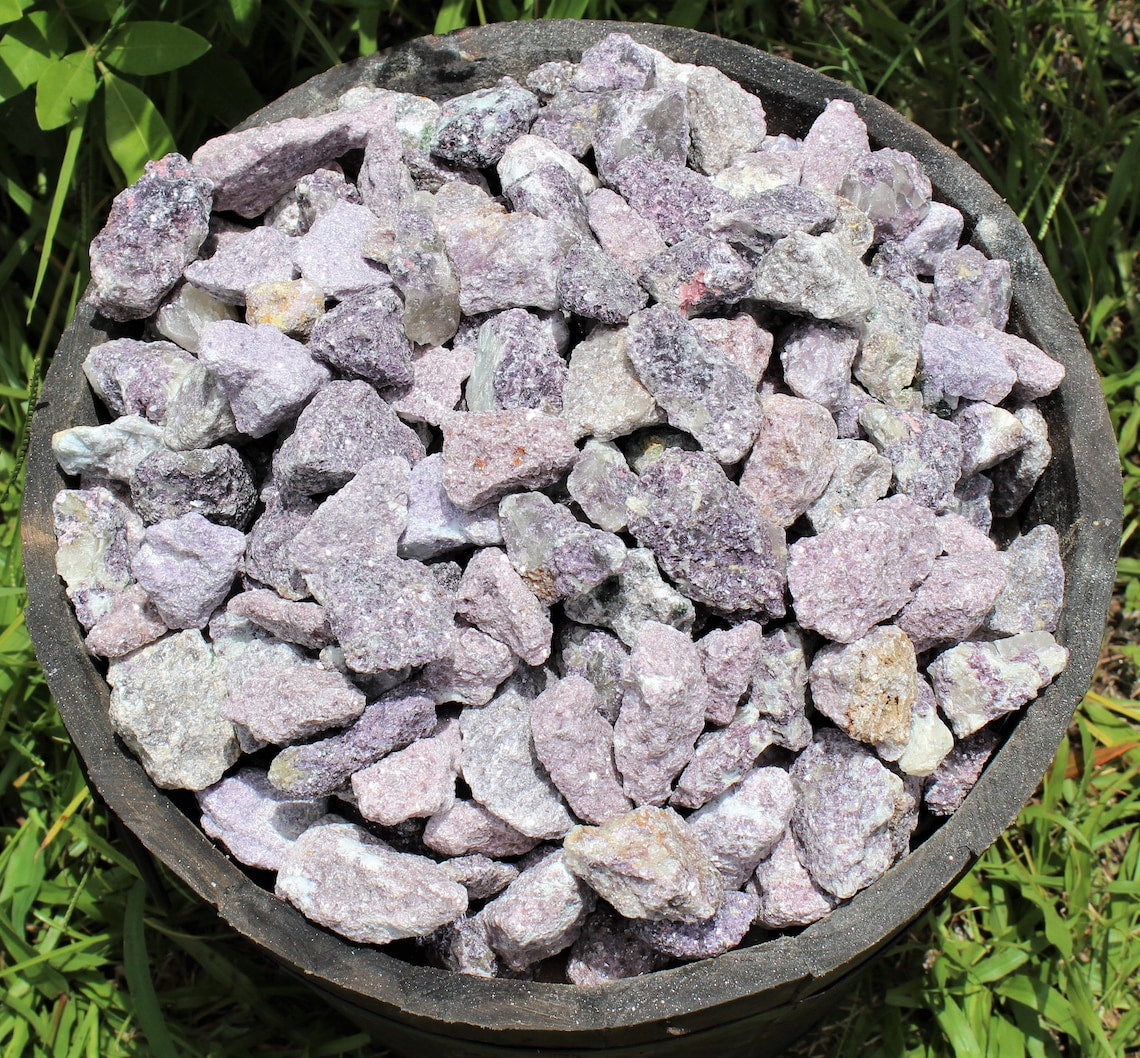 Raw Lepidolite Natural Stones