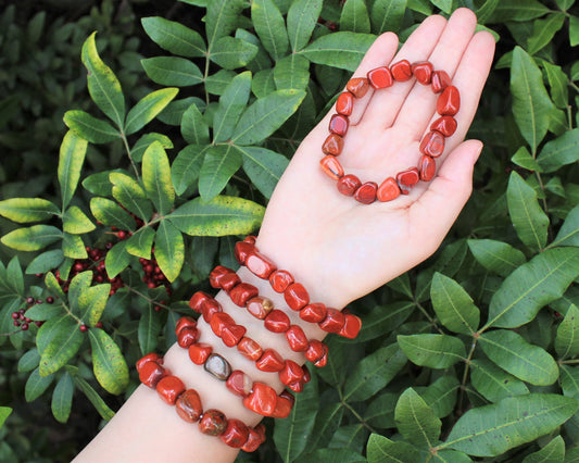 Jasper Tumbled Gemstone Bracelet