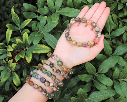 Rhyolite Tumbled Gemstone Bracelet