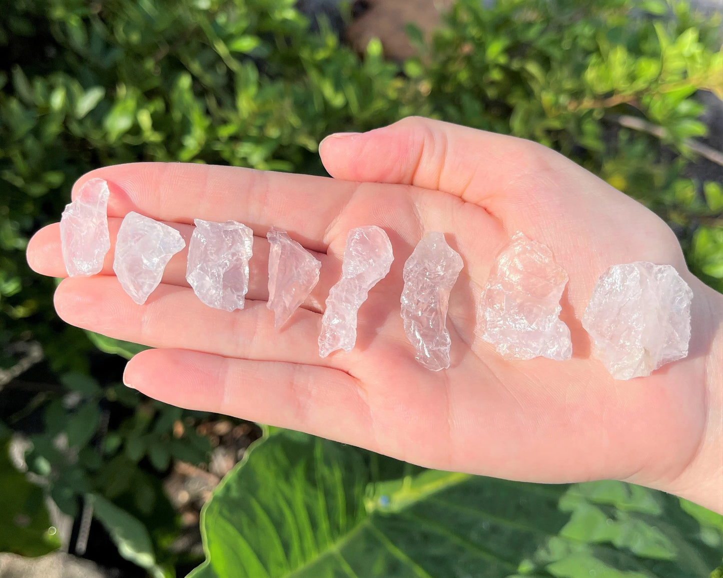 Rose Quartz Rough Natural Chips