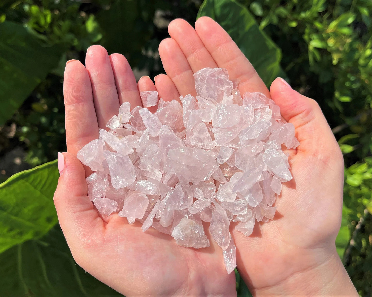 Rose Quartz Rough Natural Chips