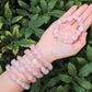 Rose Quartz Tumbled Gemstone Bracelet