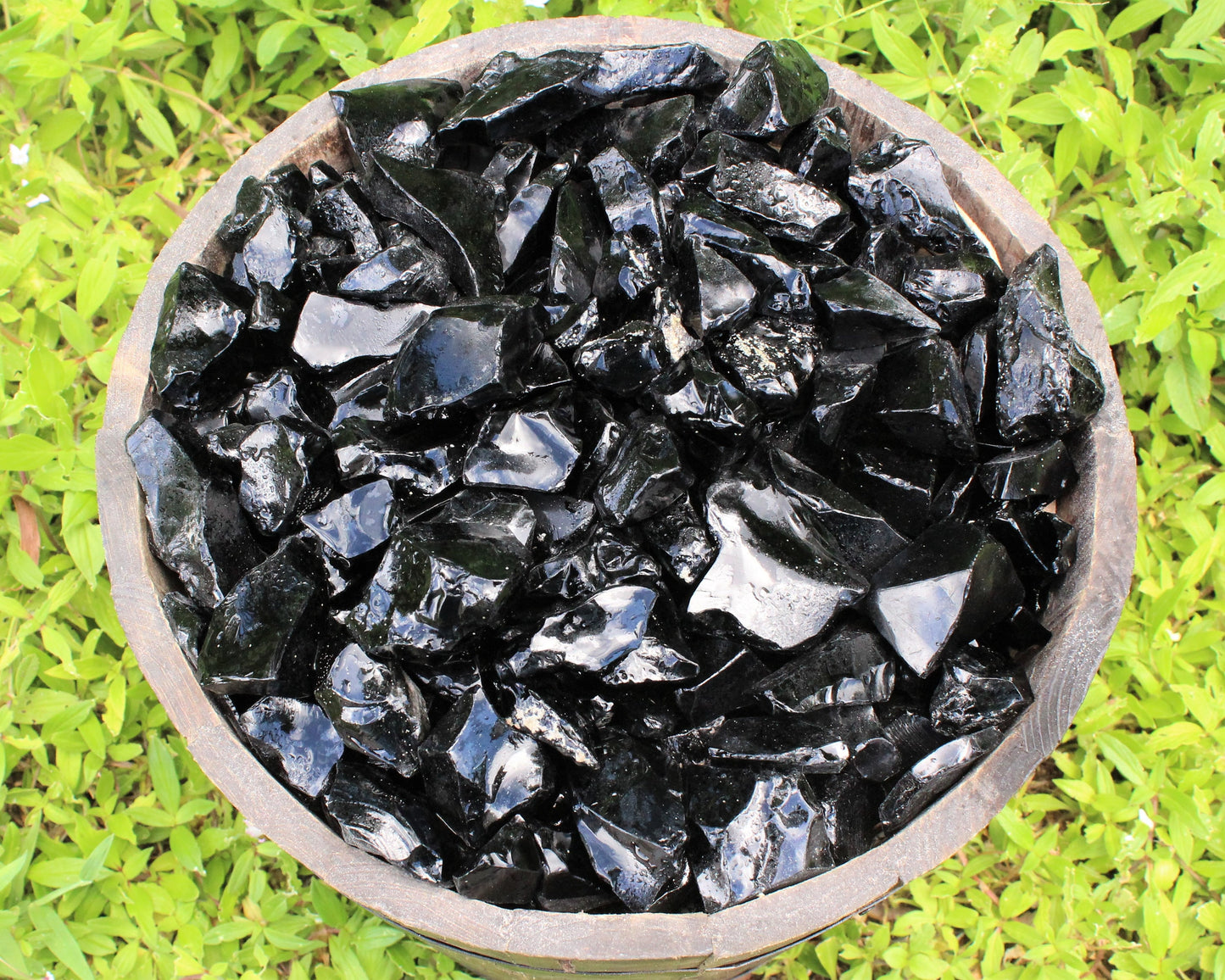 Rough Dark Obsidian Natural Stones