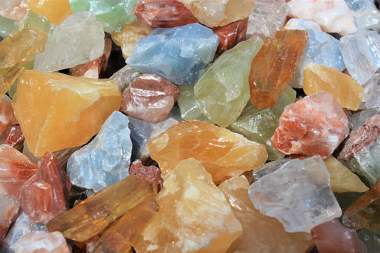 Rough Calcite Set Of 6 Crystals