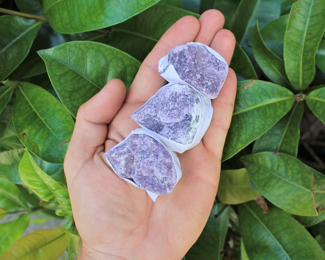 Rough Lepidolite Specimen Box