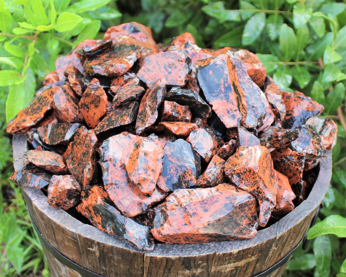 Rough Mahogany Obsidian Natural Stones