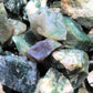 Rough Moss Agate Crystal Chunks