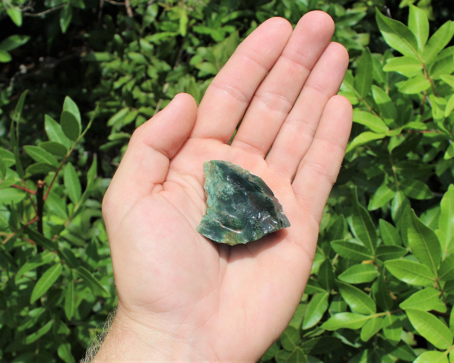 Rough Moss Agate Natural Stones