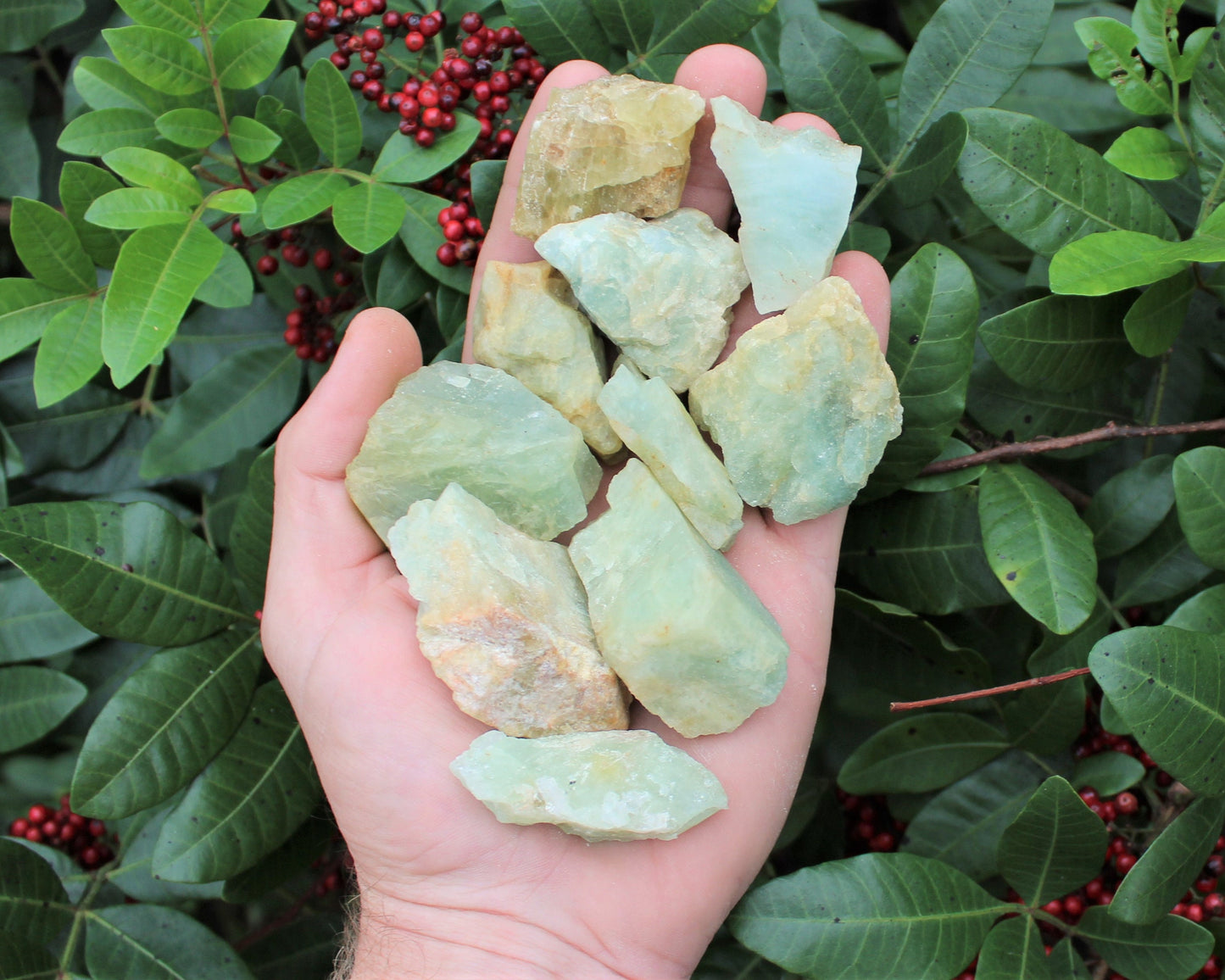 Rough Natural Aquamarine Crystals