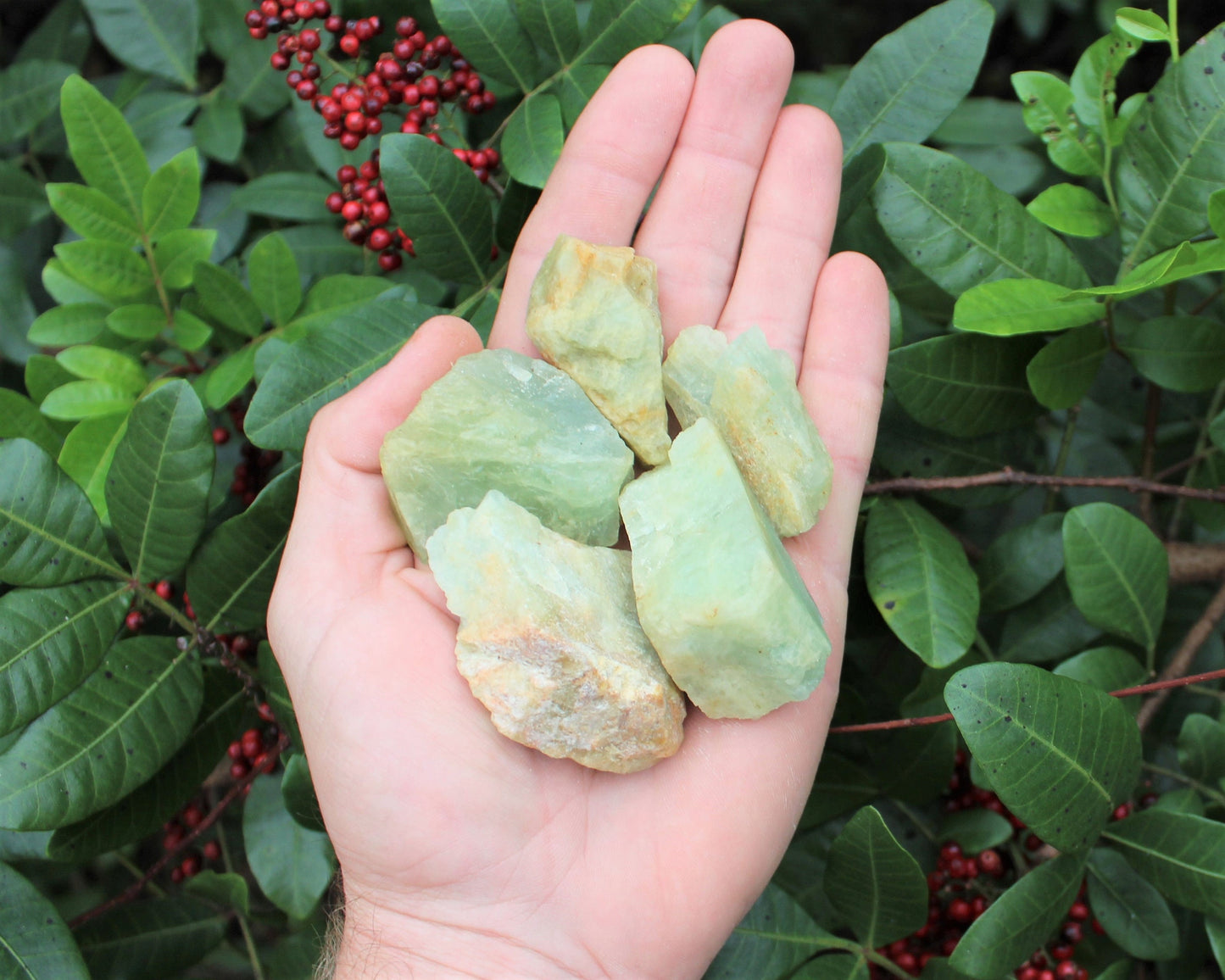 Rough Natural Aquamarine Crystals