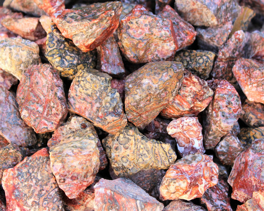 Rough Natural Leopard Pattern Jasper Stones