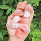 Rough Natural Strawberry Calcite