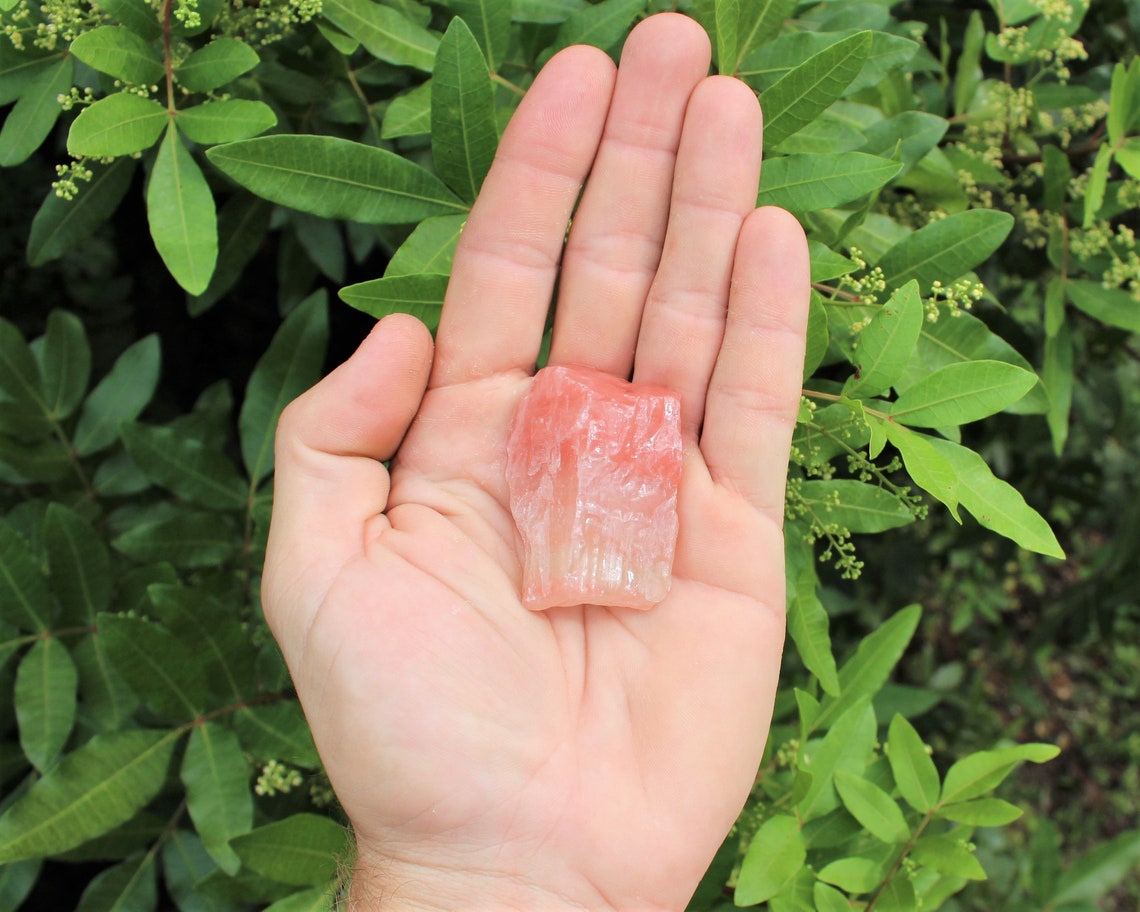 Rough Natural Strawberry Calcite