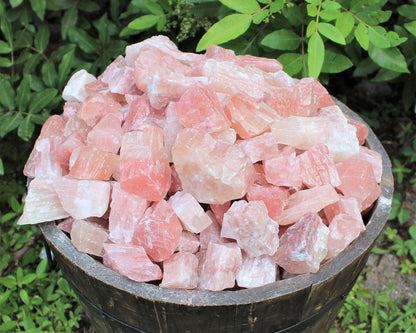 Rough Natural Strawberry Calcite