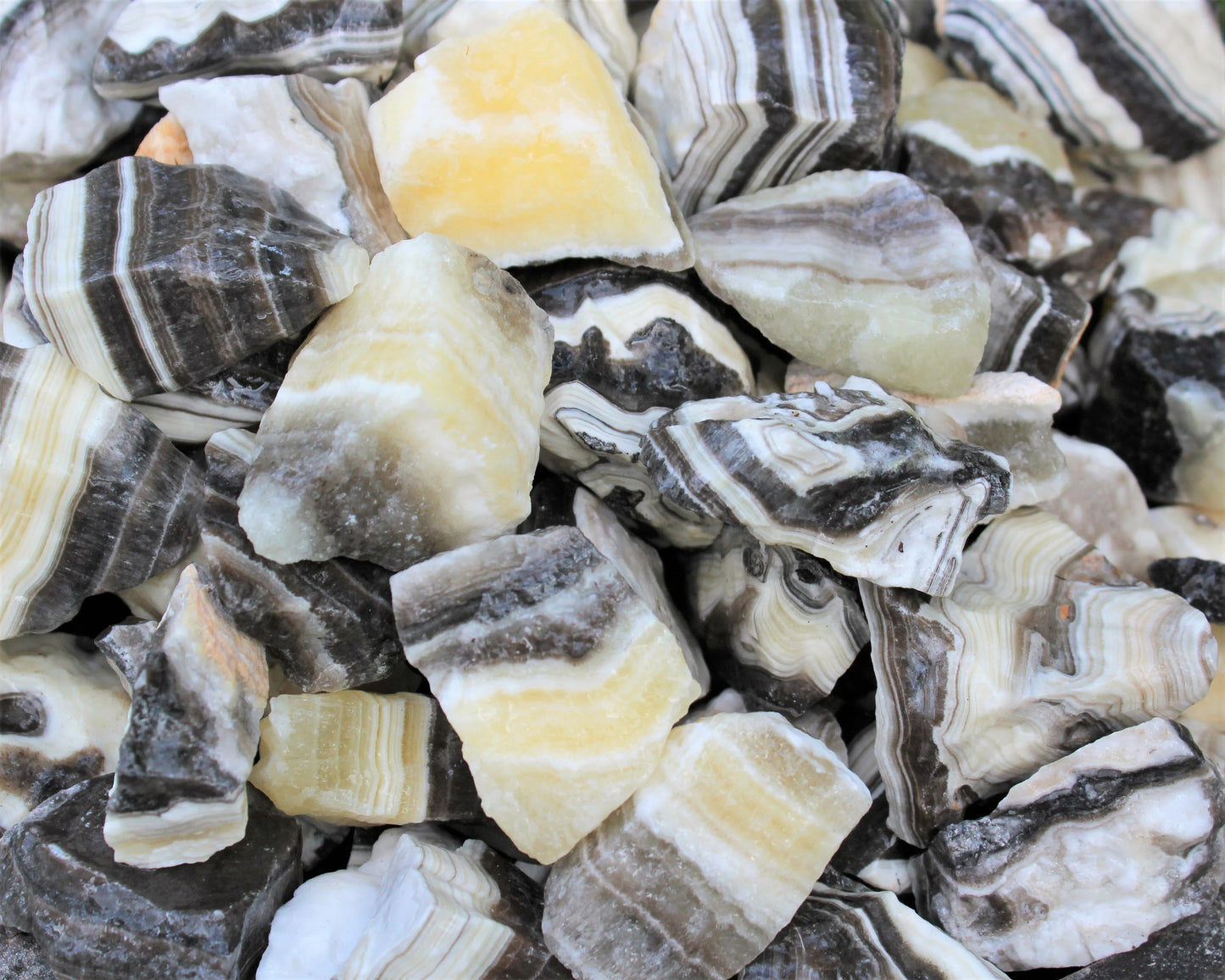 Rough Natural Zebra Pattern Calcite