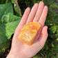 Rough Orange Calcite Natural Stones