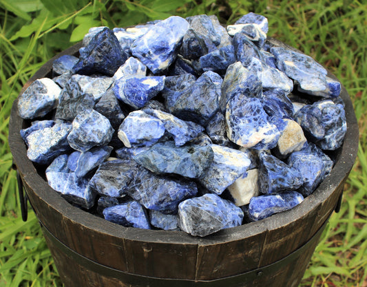 Rough Sodalite Chunks Crystals