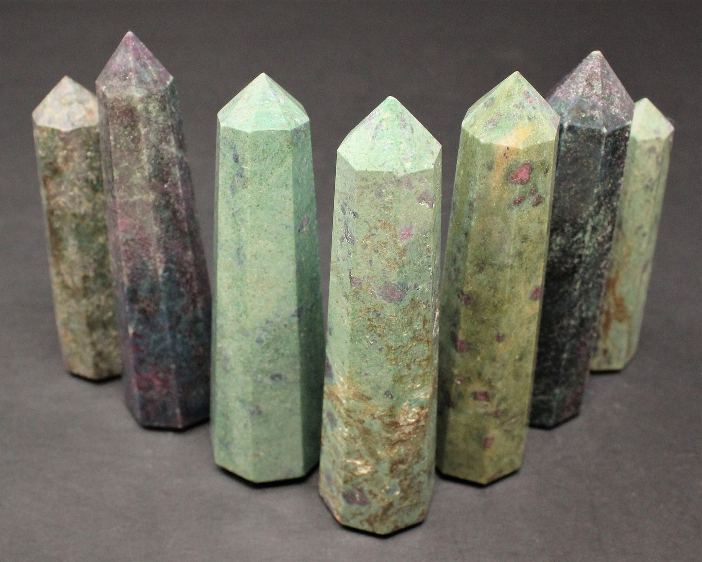 Ruby Fuchsite With Kyanite Obelisk