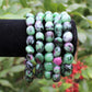 Ruby Zoisite Tumbled Gemstone Bracelet