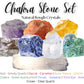 Set Of 7 Rough Crystal Medium Chakra Set