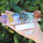 Set Of 7 Rough Crystal Medium Chakra Set