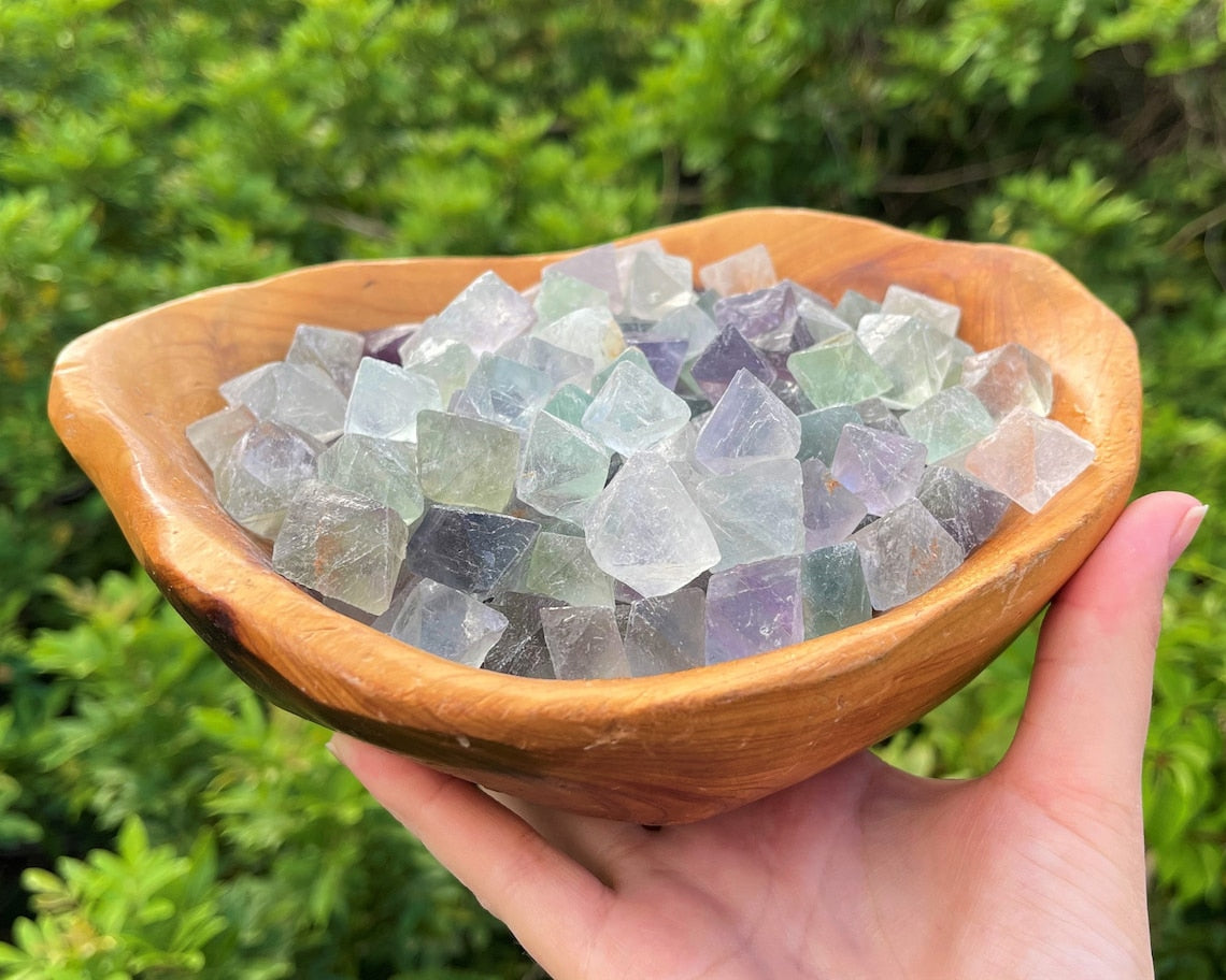 Small Fluorite Octahedron Natural Crystals