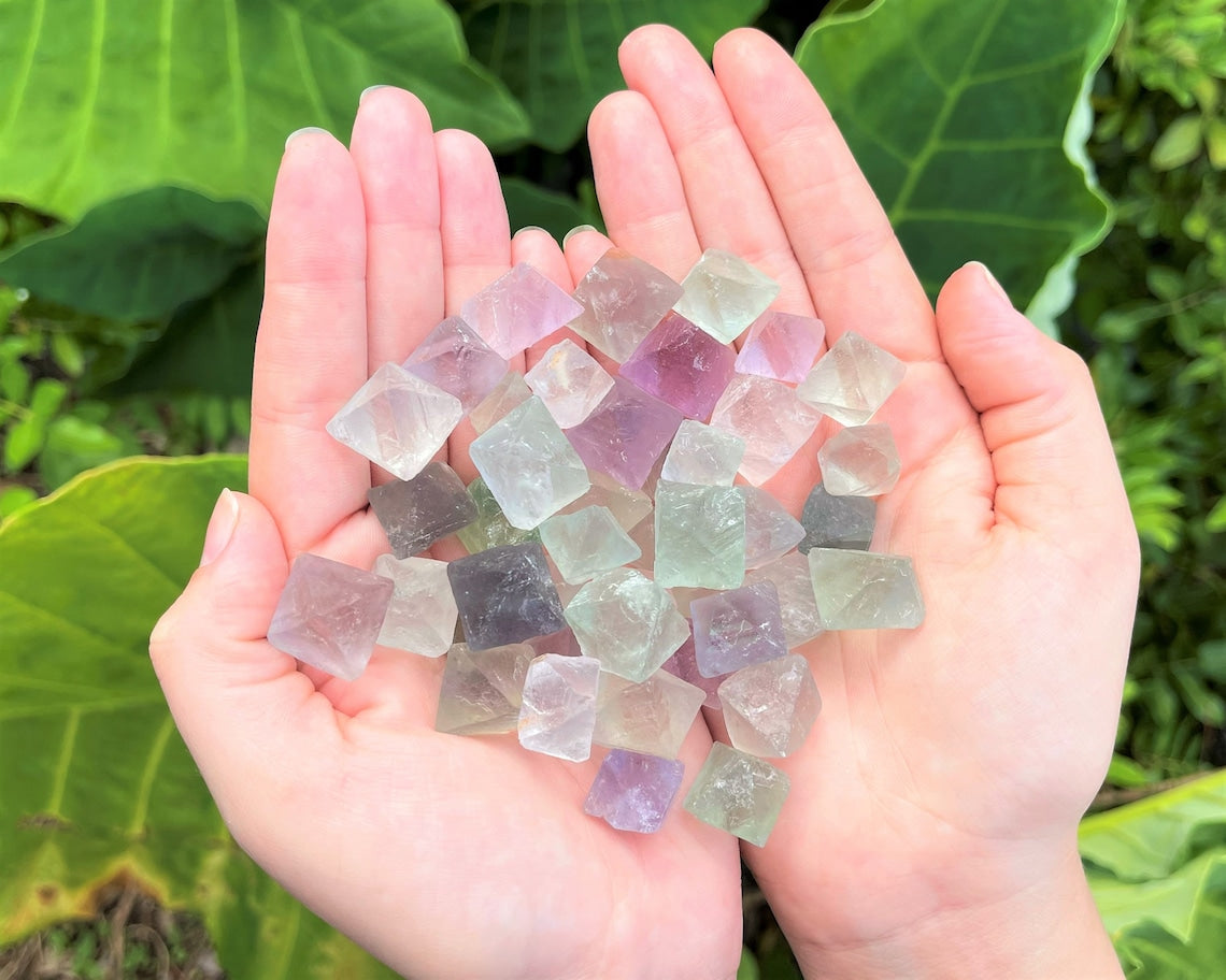 Small Fluorite Octahedron Natural Crystals