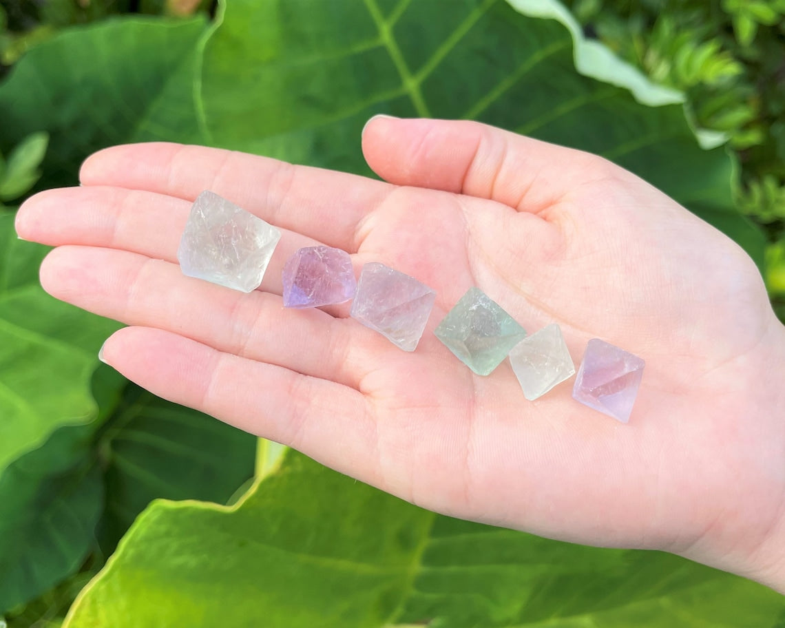 Small Fluorite Octahedron Natural Crystals