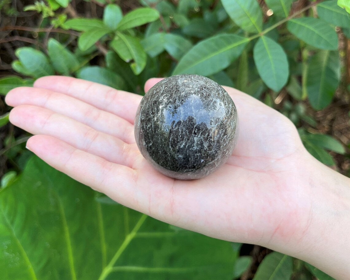 Smoky Quartz Crystal Sphere With Stand