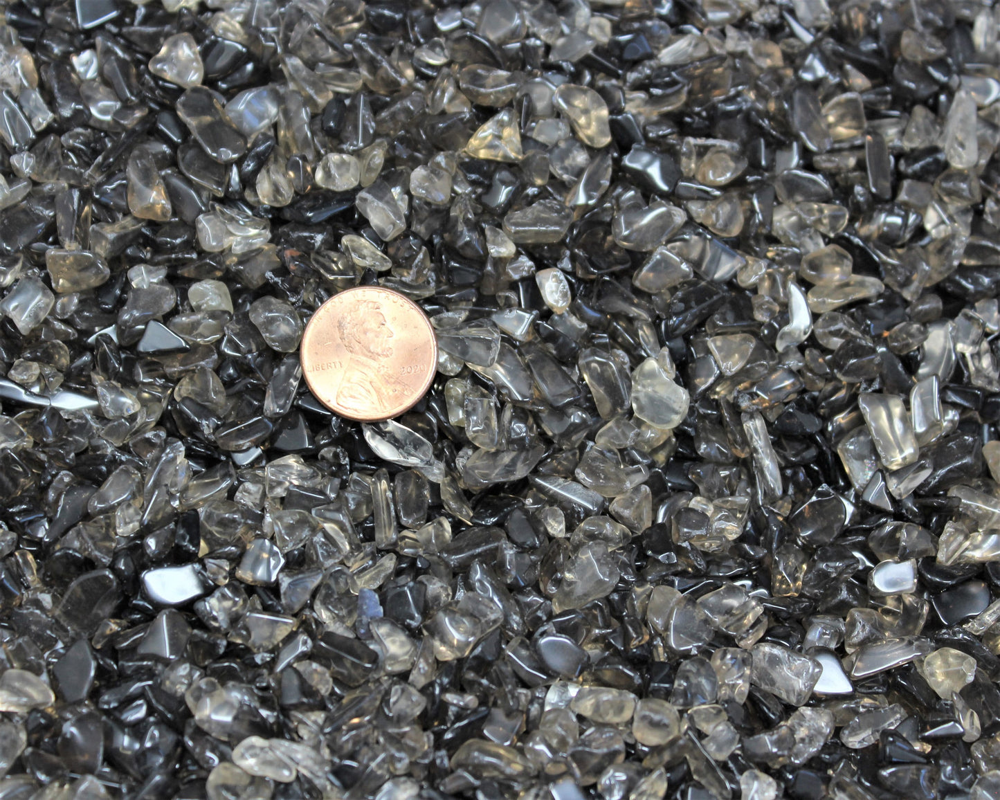 Smoky Quartz Semi Tumbled Gemstone Mini Chips