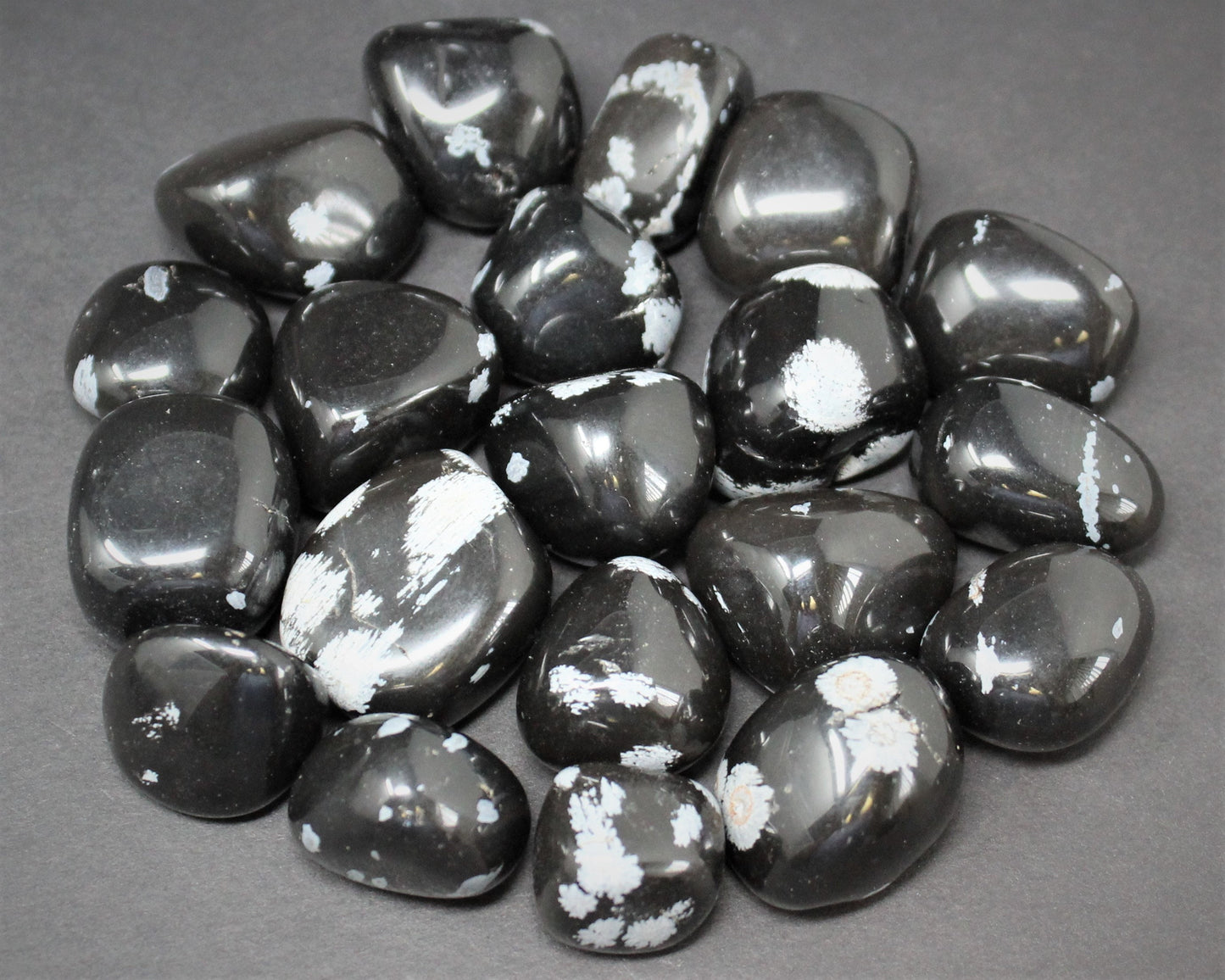 Snowflake Obsidian Tumbled Stones