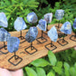 Sodalite Metal Stand And Rough Sodalite Mini Pin