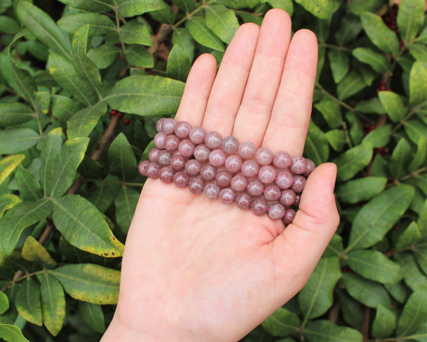 Strawberry Quartz Bead Bracelet