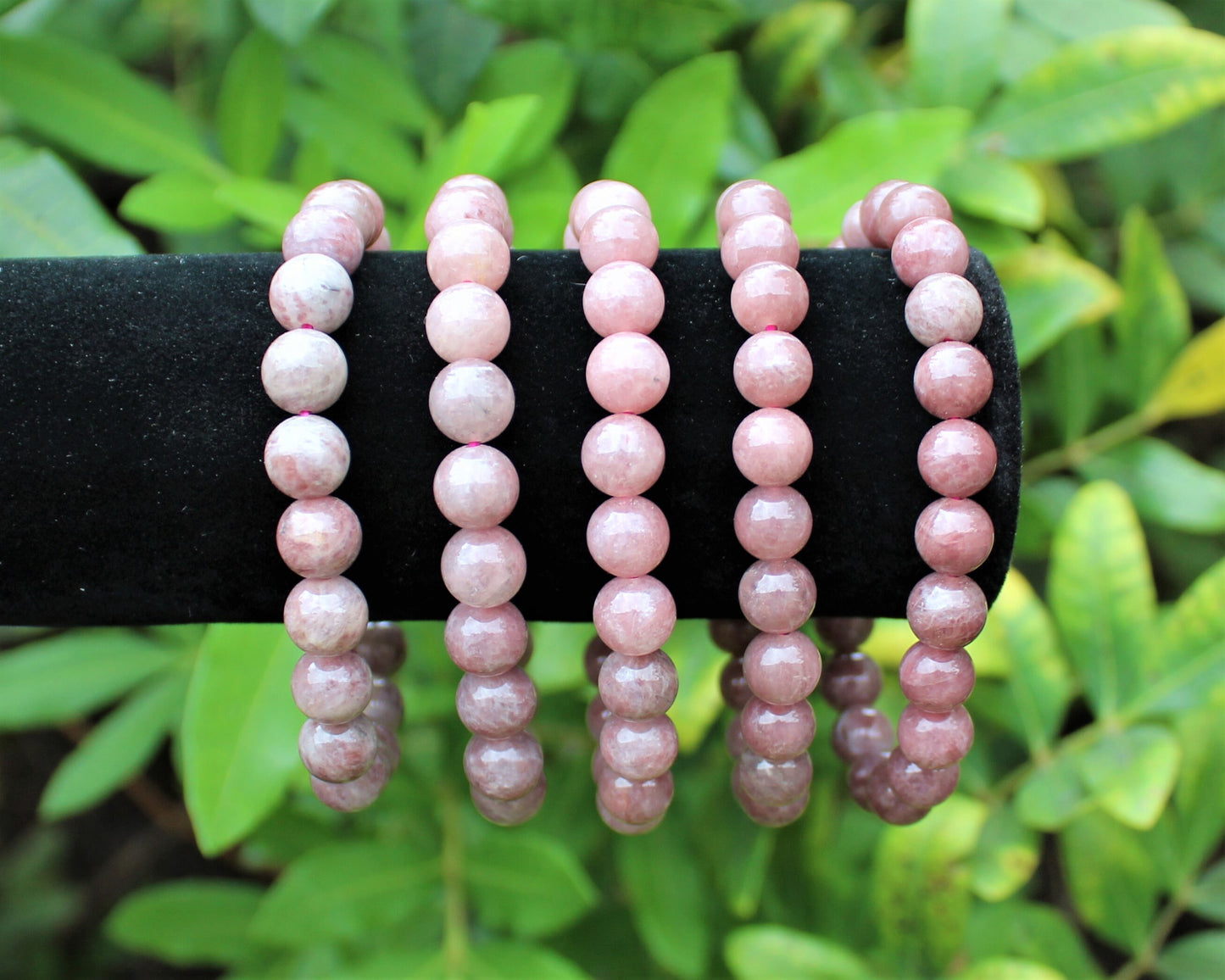 Strawberry Quartz Bead Bracelet