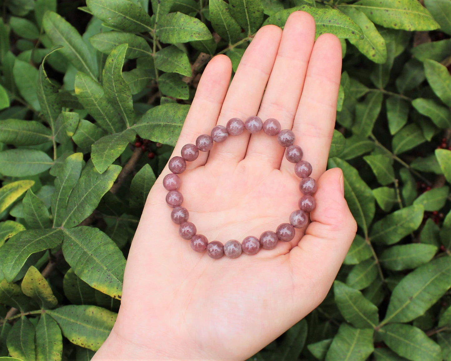 Strawberry Quartz Bead Bracelet